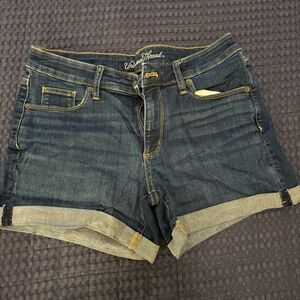 Dark Blue Denim Shorts